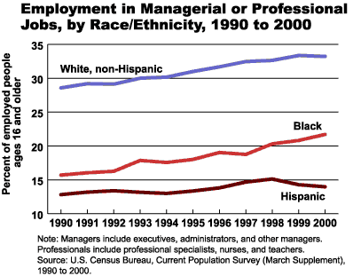 Racial Inequalities in Managerial and Professional Jobs