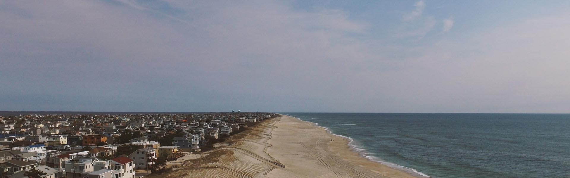 Aerial view of beach