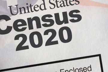 Shows top of U.S. Census form