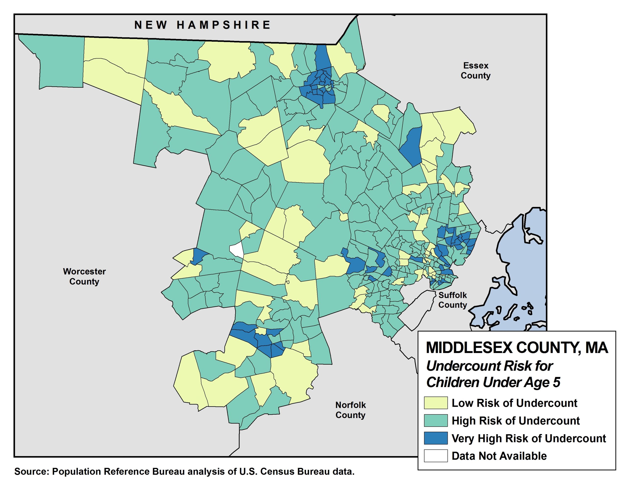 Map of Boston area