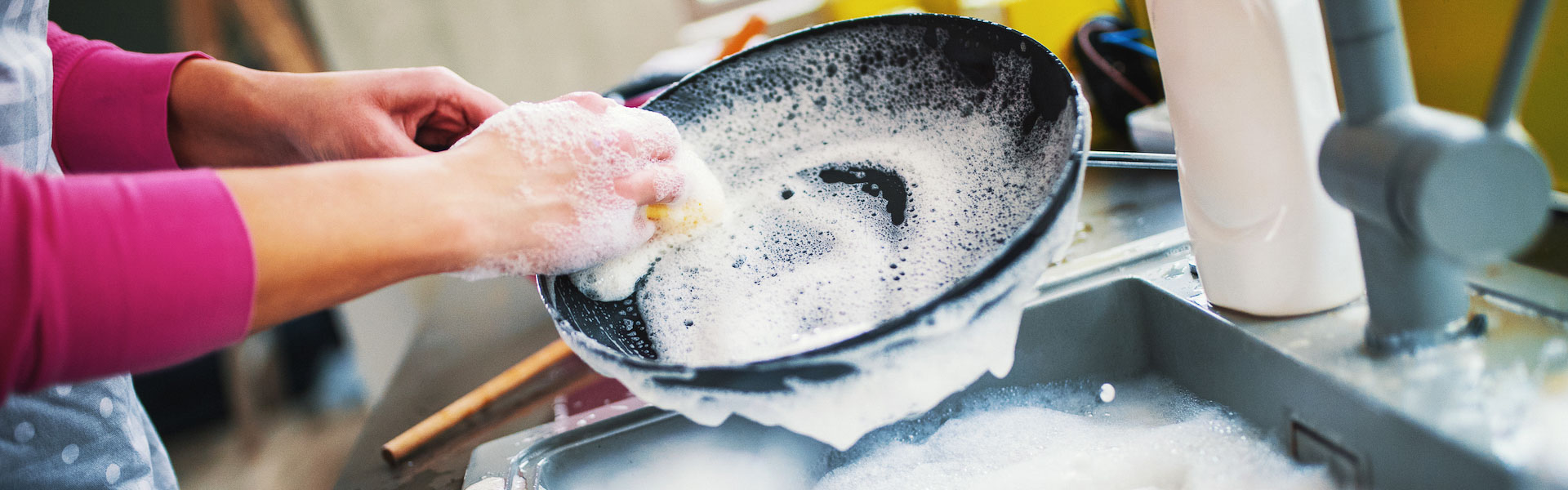 Untidy Kitchen slow motion.