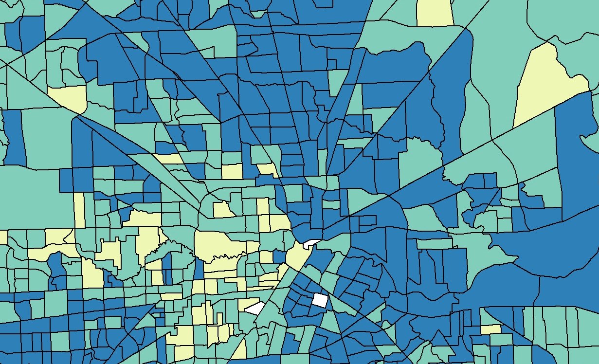 Abstract map of city grid