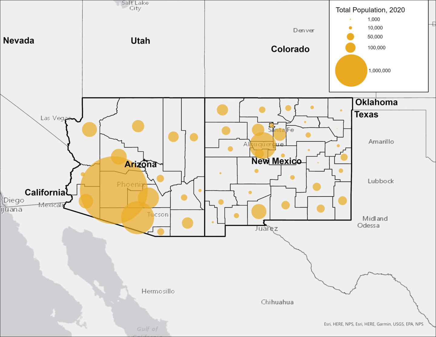 Growth and Migration in the American Southwest A Tale of Two States PRB