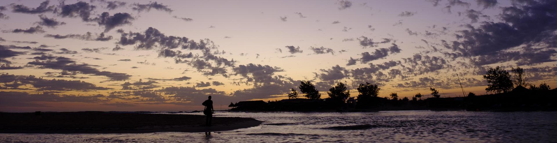 Dusk at the lagoon of Somone, Thies region, Senegal