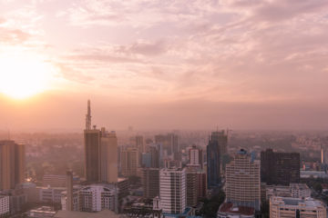 Nairobi – Sunset over the rooftops