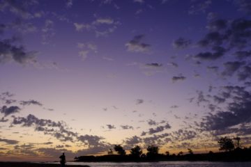 Dusk at the lagoon of Somone, Thies region, Senegal