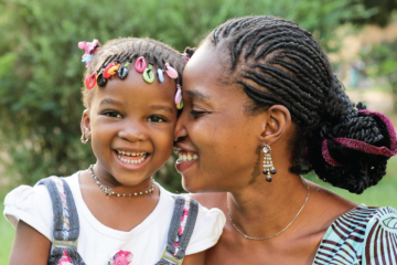 A Burkinabe woman and her daughter