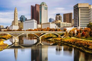 Panoramic view of Columbus, OH