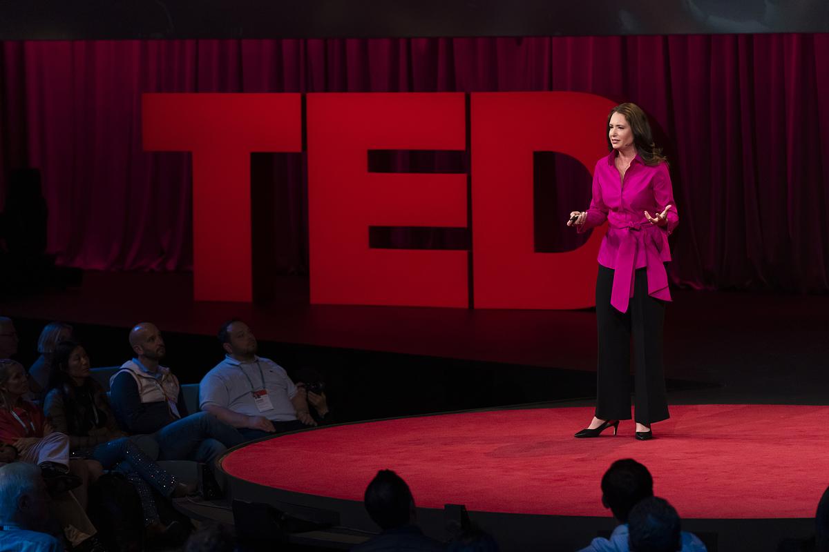 Jennifer D. Sciubba speaks at SESSION 3 at TED2023: Possibility. April 17-21, 2023, Vancouver, BC, Canada.